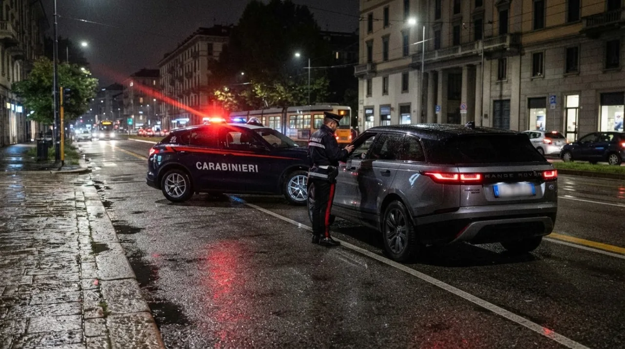 Immagine illustrativa AI: Fabrizio Corona fermato a Milano: inseguiva De Martino in Range Rover senza patente