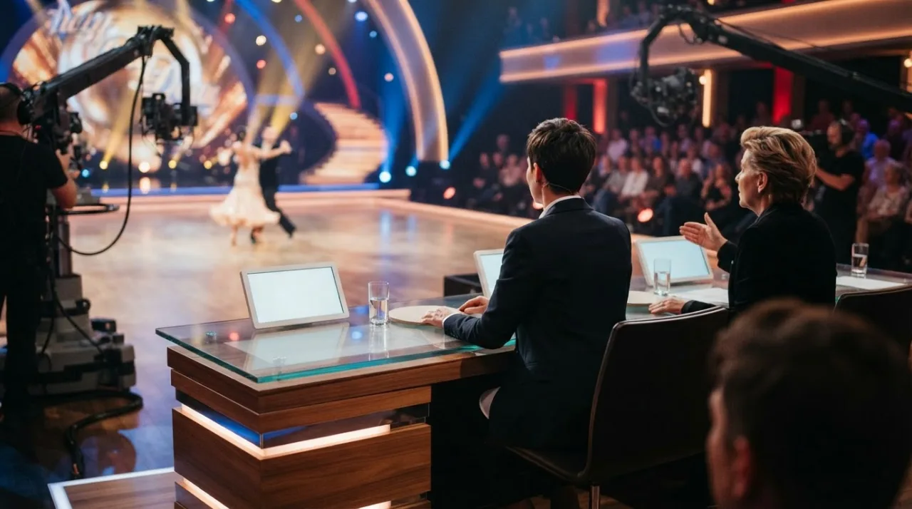 Immagine illustrativa AI: Alberto Matano giudice a Ballando con le Stelle: le critiche di Finardi, la replica a Romina Power e il compleanno di Mara Venier