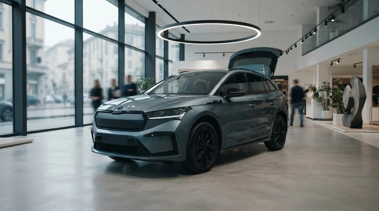 Immagine illustrativa AI: Skoda Epiq Sportline: il SUV elettrico compatto si mostra in versione sportiva con 211 CV e 440 km di autonomia