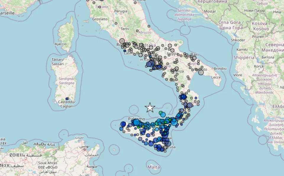Sequenza sismica al largo della Sicilia: oltre sessanta scosse in una settimana