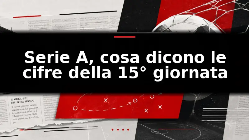 Serie A, cosa dicono le cifre della 15° giornata