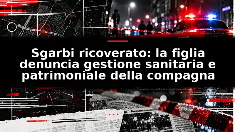 Sgarbi ricoverato: la figlia denuncia gestione sanitaria e patrimoniale della compagna