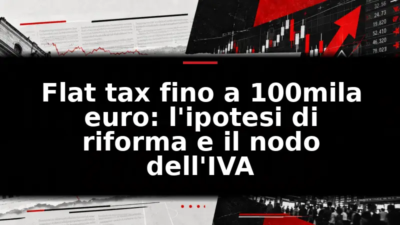 Flat tax fino a 100mila euro: l'ipotesi di riforma e il nodo dell'IVA
