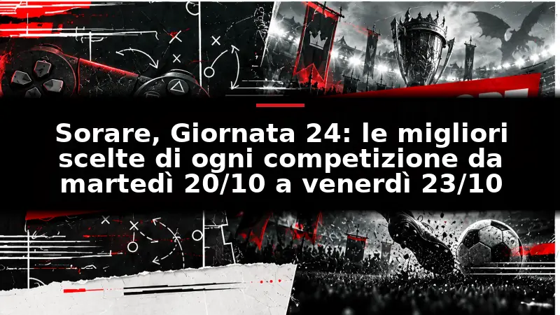 Sorare, Giornata 24: le migliori scelte di ogni competizione da martedì 20/10 a venerdì 23/10
