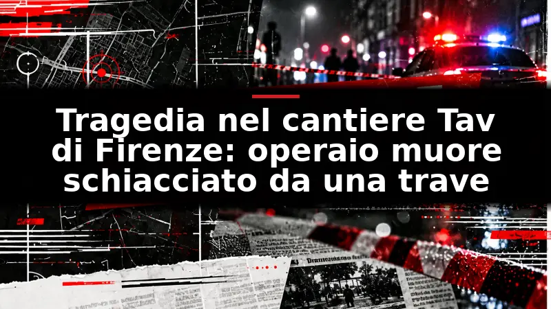 Tragedia nel cantiere Tav di Firenze: operaio muore schiacciato da una trave