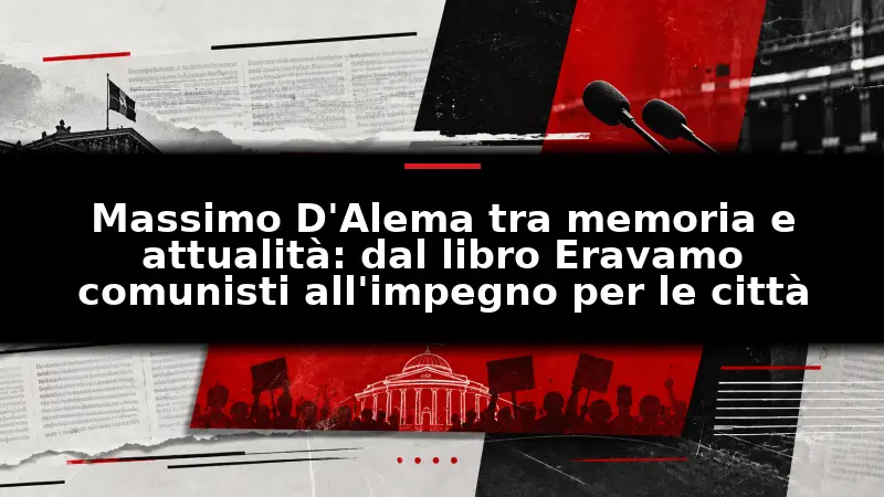 Massimo D'Alema tra memoria e attualità: dal libro Eravamo comunisti all'impegno per le città
